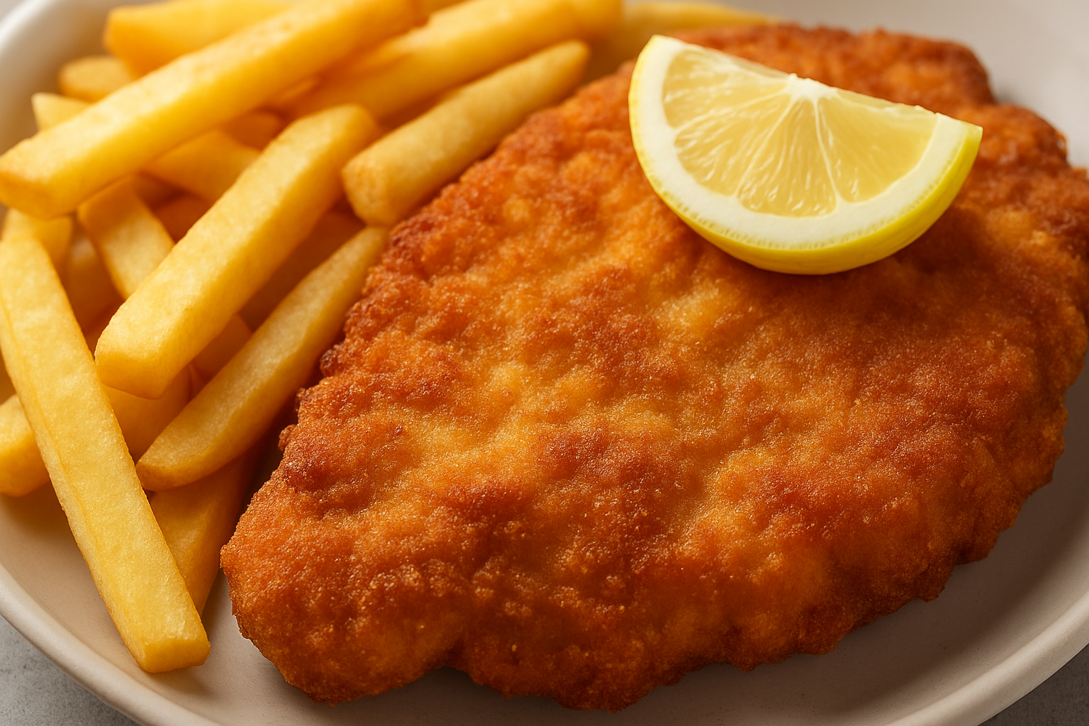 Image for recipe: Classic Viennese Schnitzel with Fries