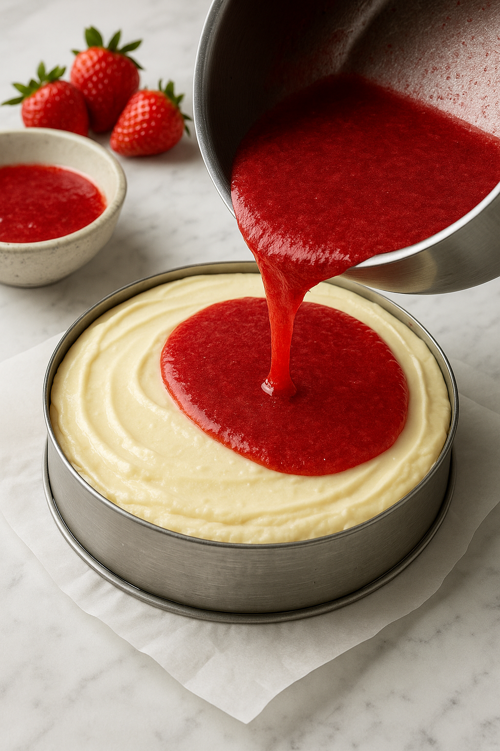 Image for recipe: 🍓 Raffaello Strawberry Cake