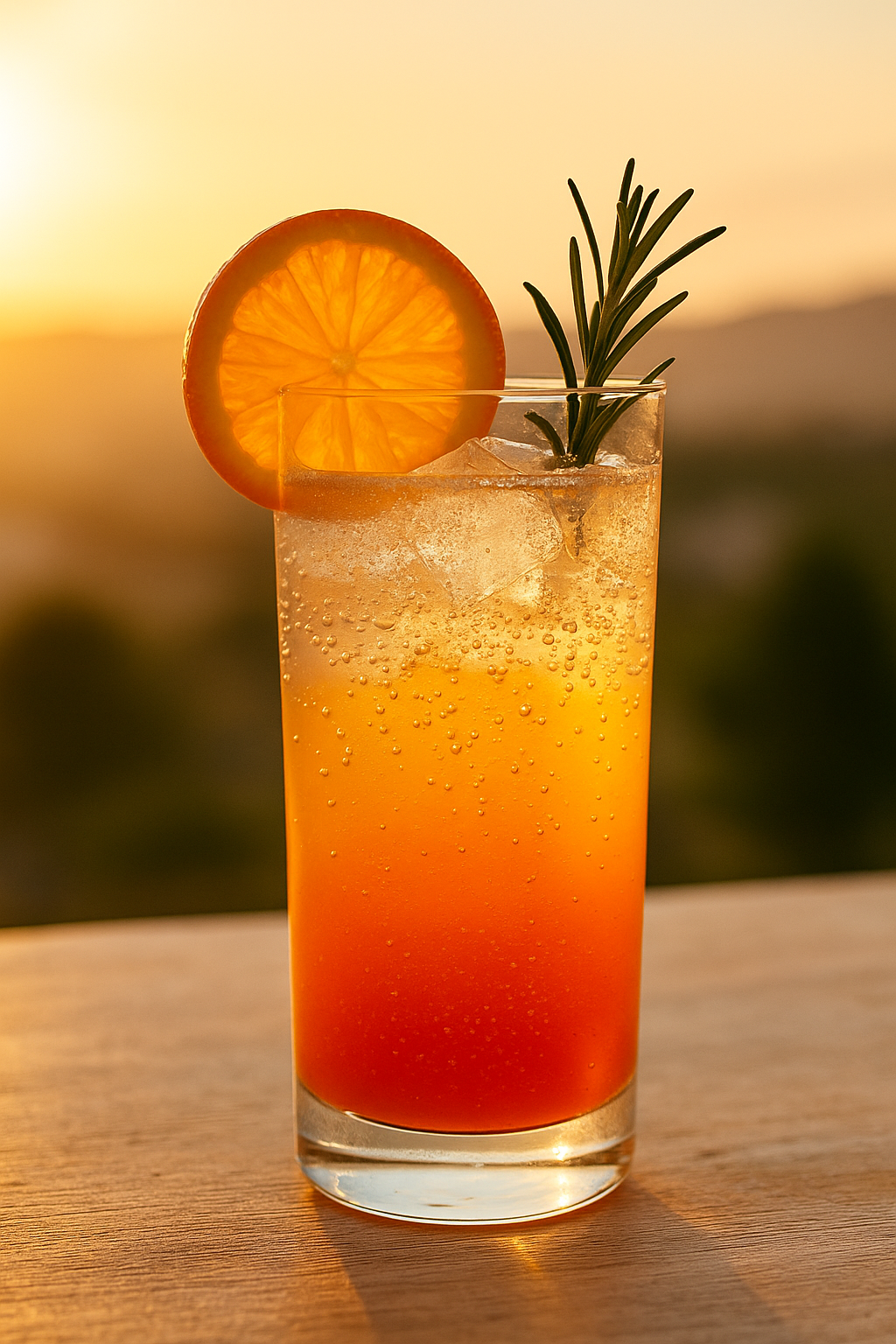 🍊 Sunset Gin Fizz