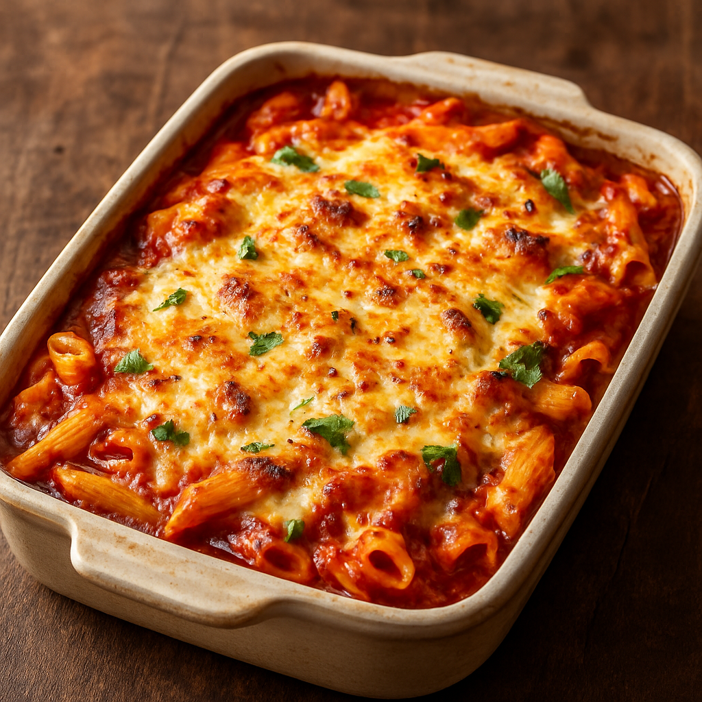 🍝🧀 Grandma’s Baked Pasta al Forno (Cheesy, Saucy, and Comfort in Every Bite)