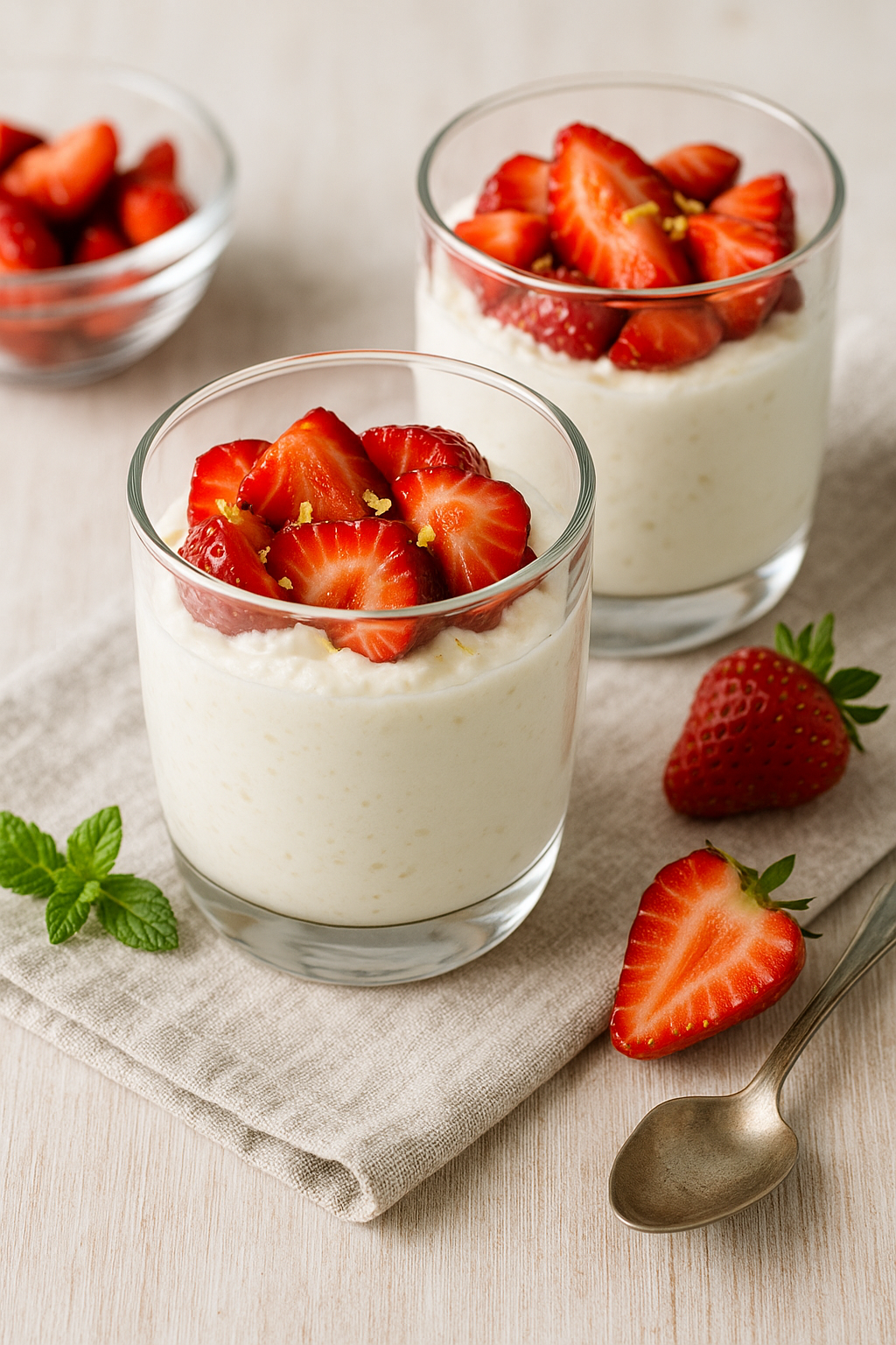 🍓🥛 Grandma’s Strawberry Ricotta Cups (Creamy, Fresh & Zero Fuss)