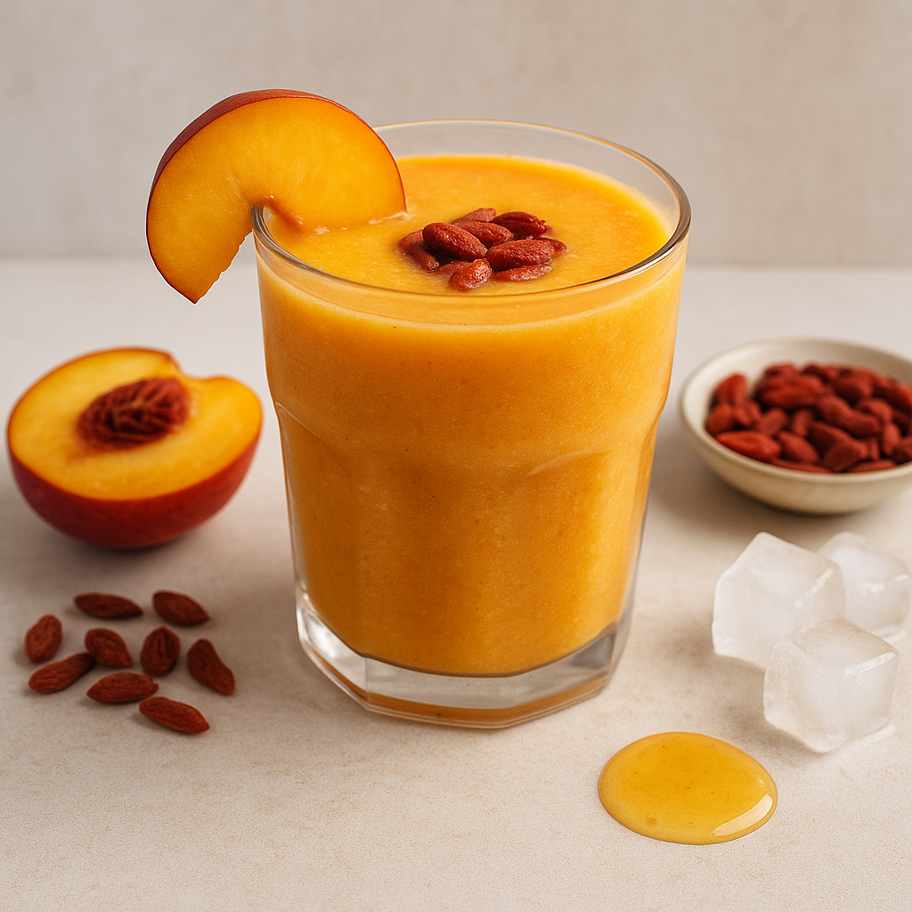 🍑 Chinese Peach & Goji Berry Smoothie