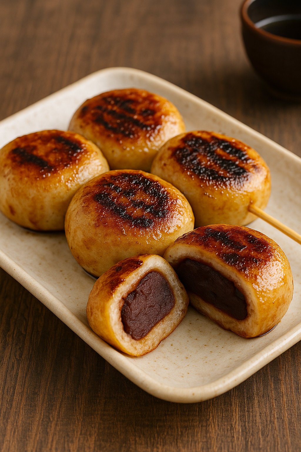 Yaki Manju (Sweet Grilled Buns) 🍡🔥