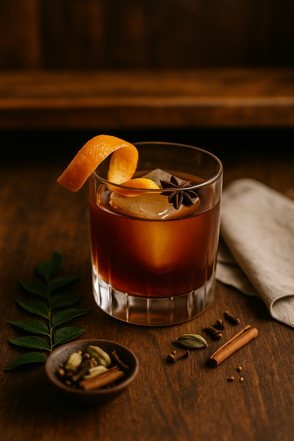 Masala Chai Old Fashioned 🥃 Indian Spice 🇮🇳