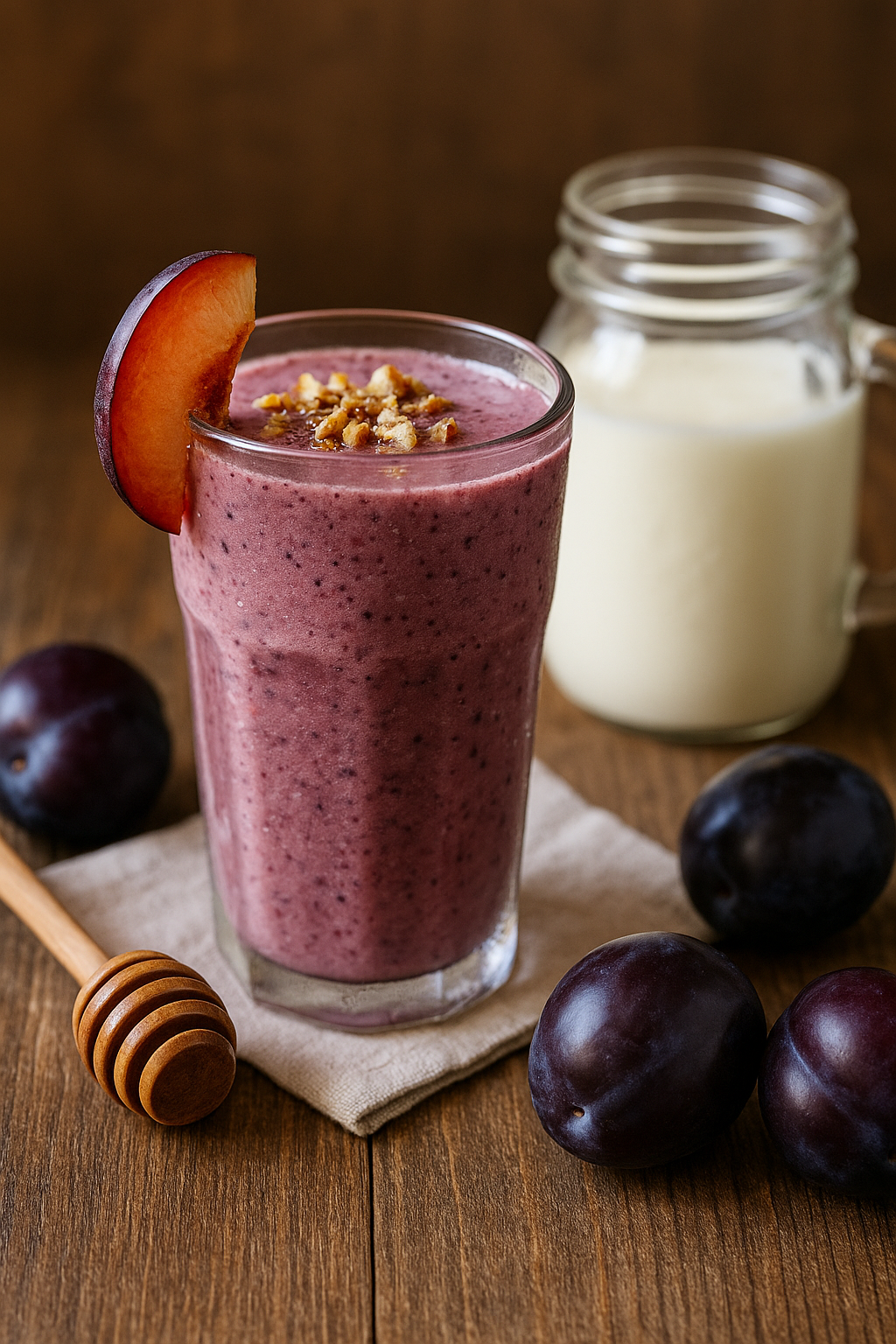 Plum Kefir Smoothie 🥤 Balkan Home-Style 🇷🇸 (Šljiva Kefir)