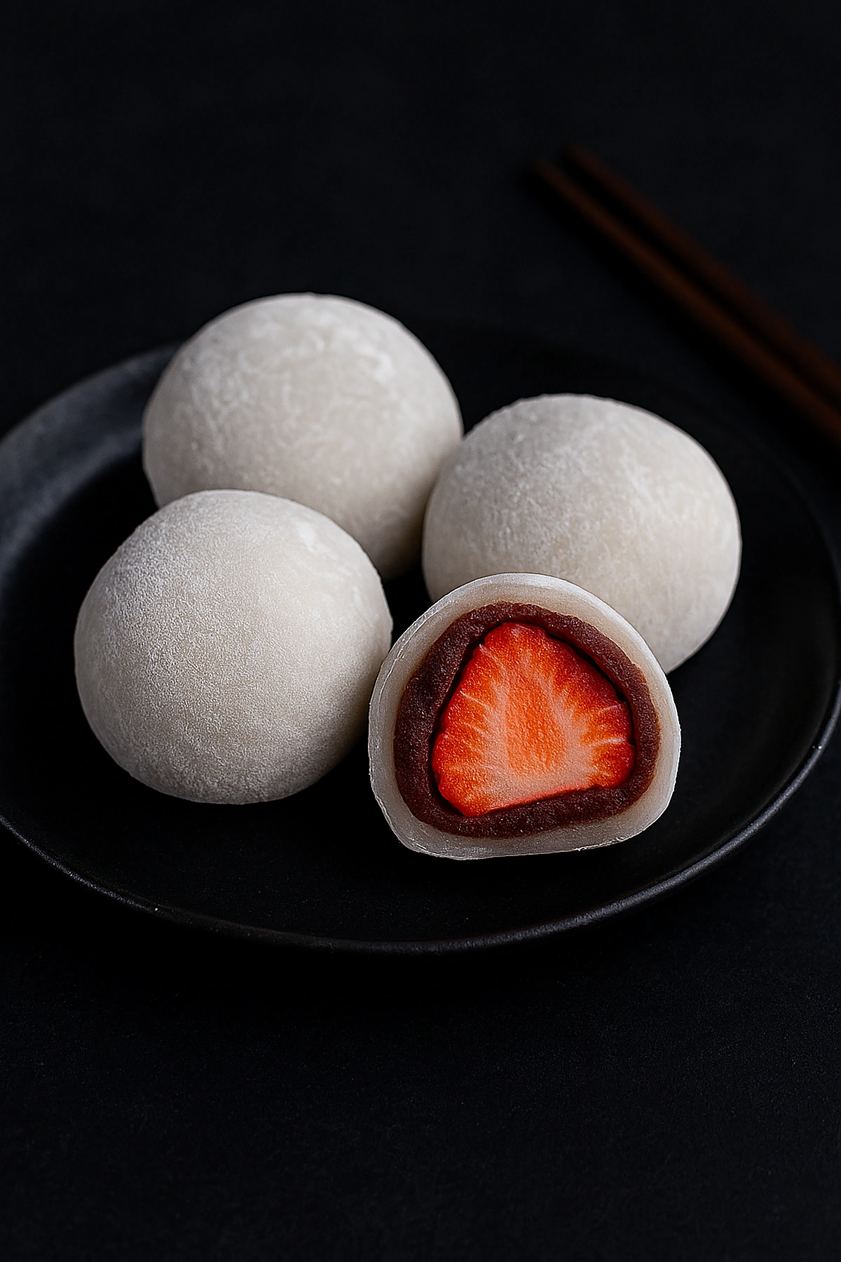 Ichigo Daifuku (Strawberry Mochi) 🍓 Japanese Dessert 🇯🇵