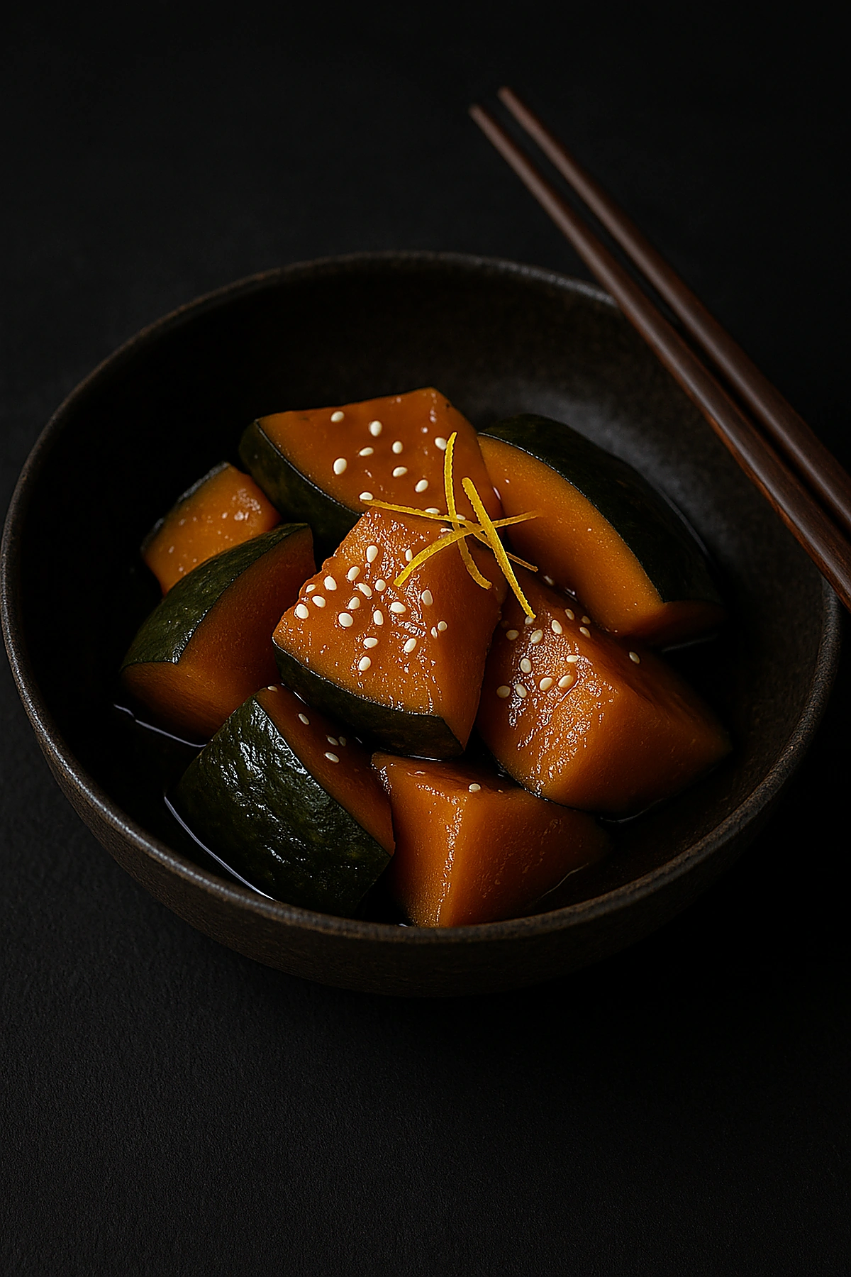 Kabocha no Nimono (Soy-Braised Japanese Pumpkin) 🎃 Japanese Fasting 🇯🇵