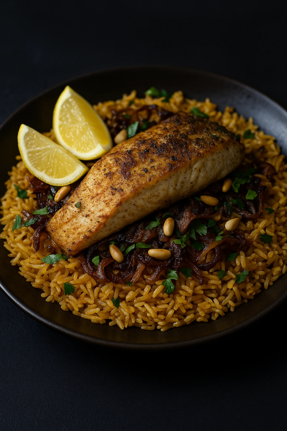 Sayadieh 🐟 spiced fish & rice 🇱🇧