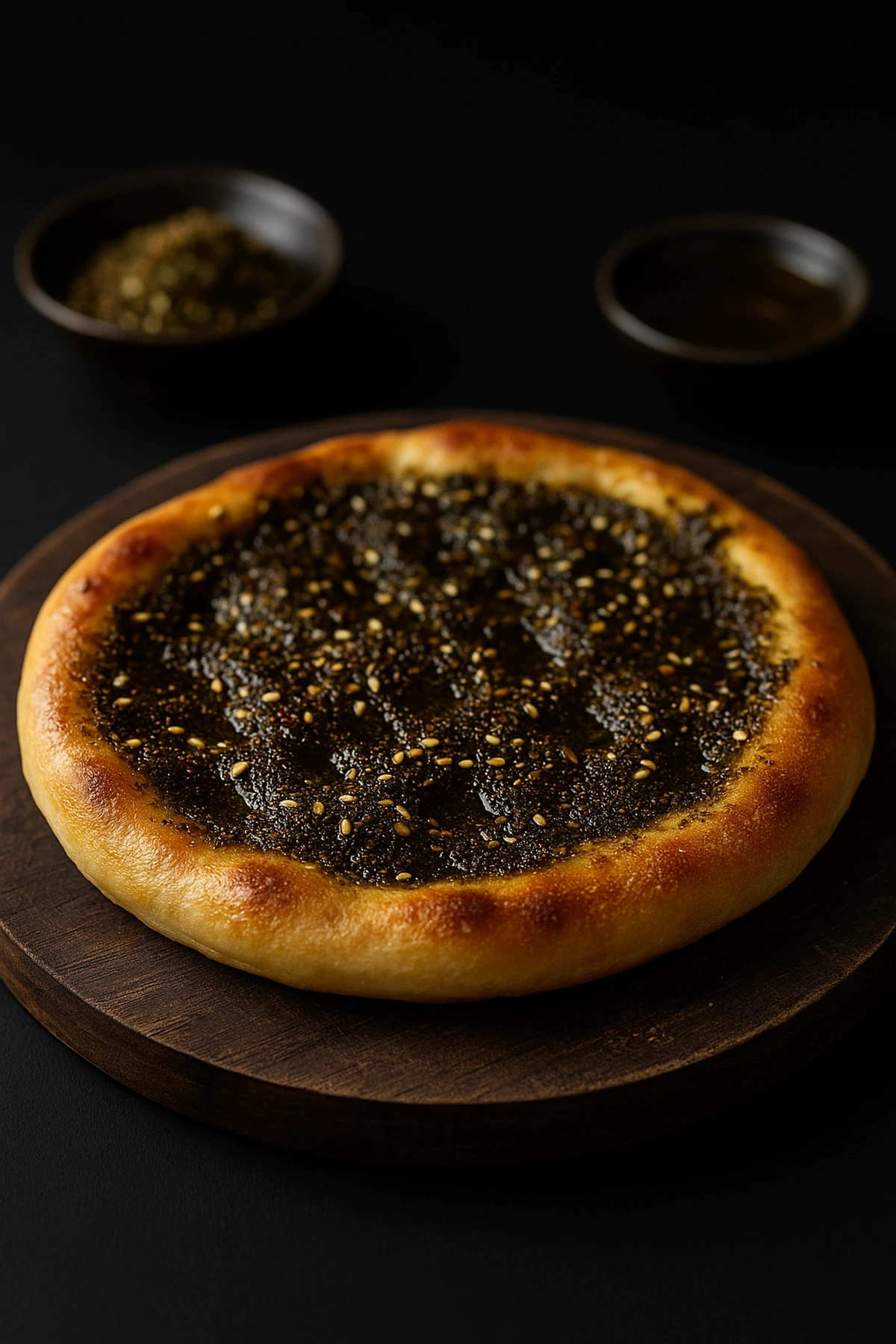 Manakish (Za’atar Flatbread) 🫓 fluffy olive-oil dough 🇱🇧