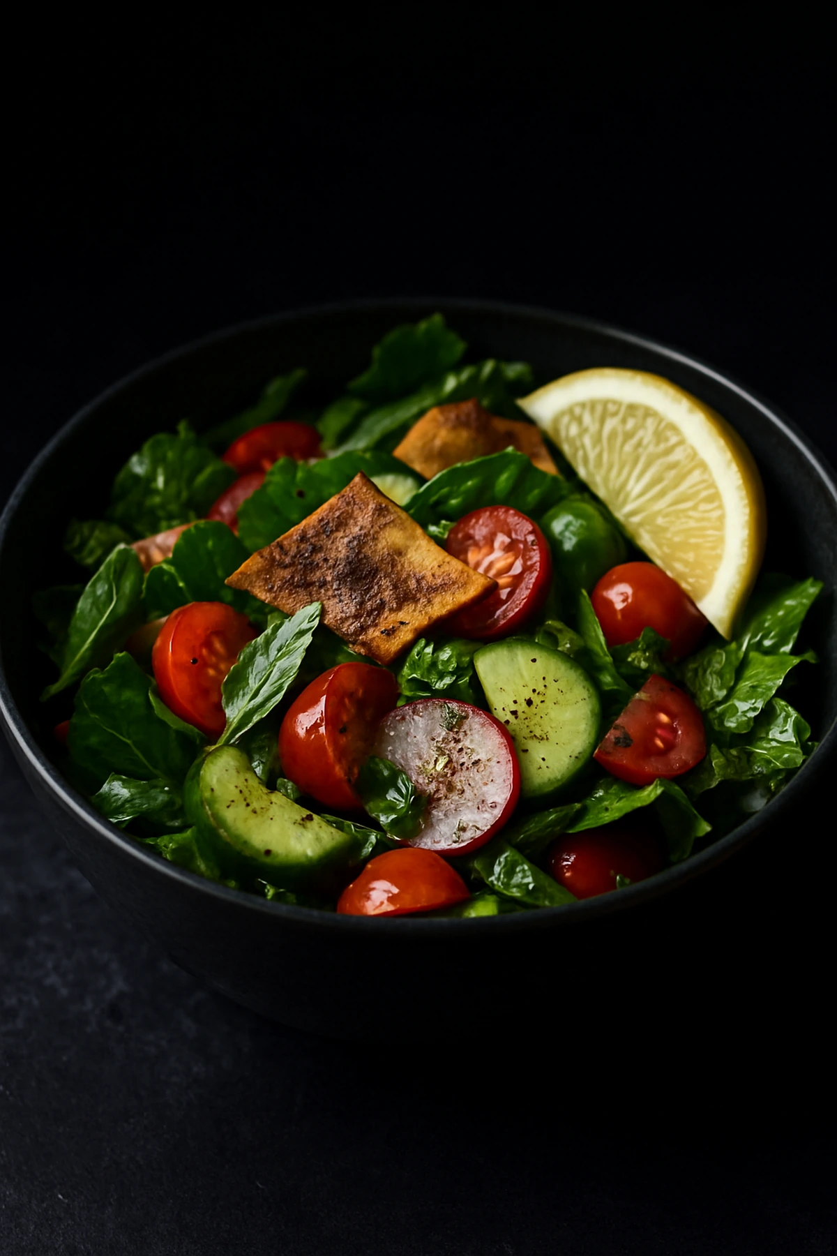 Fattoush 🥗 crunchy pita salad 🇱🇧