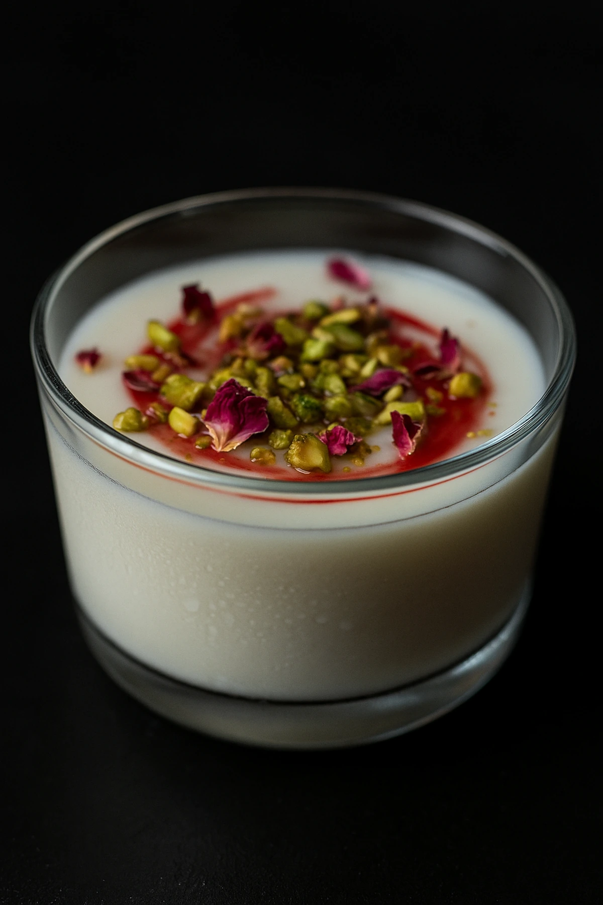 Silky Mahalabia Pudding 🌸 rose & pistachio 🇱🇧