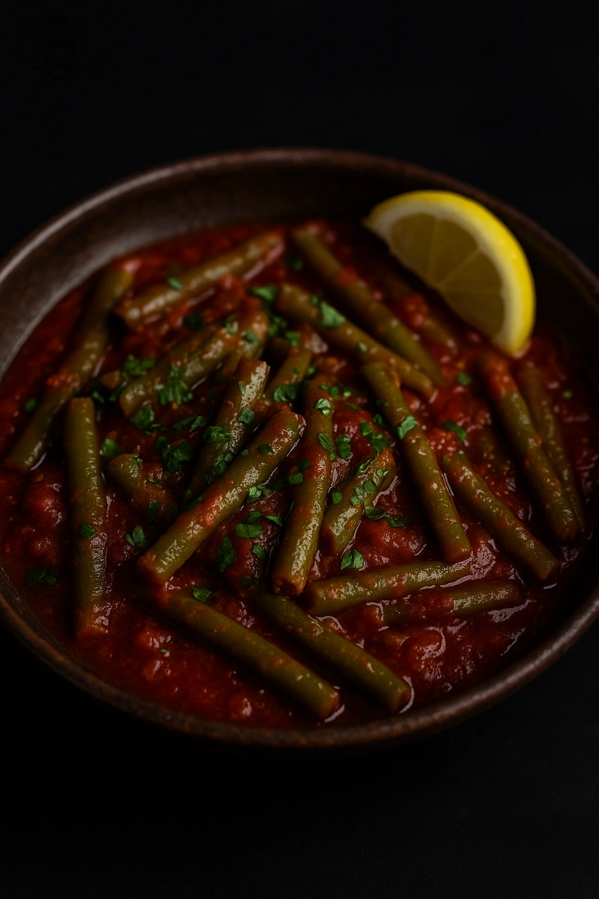 Olive-Oil Green Beans in Tomato Sauce 🍅🇱🇧