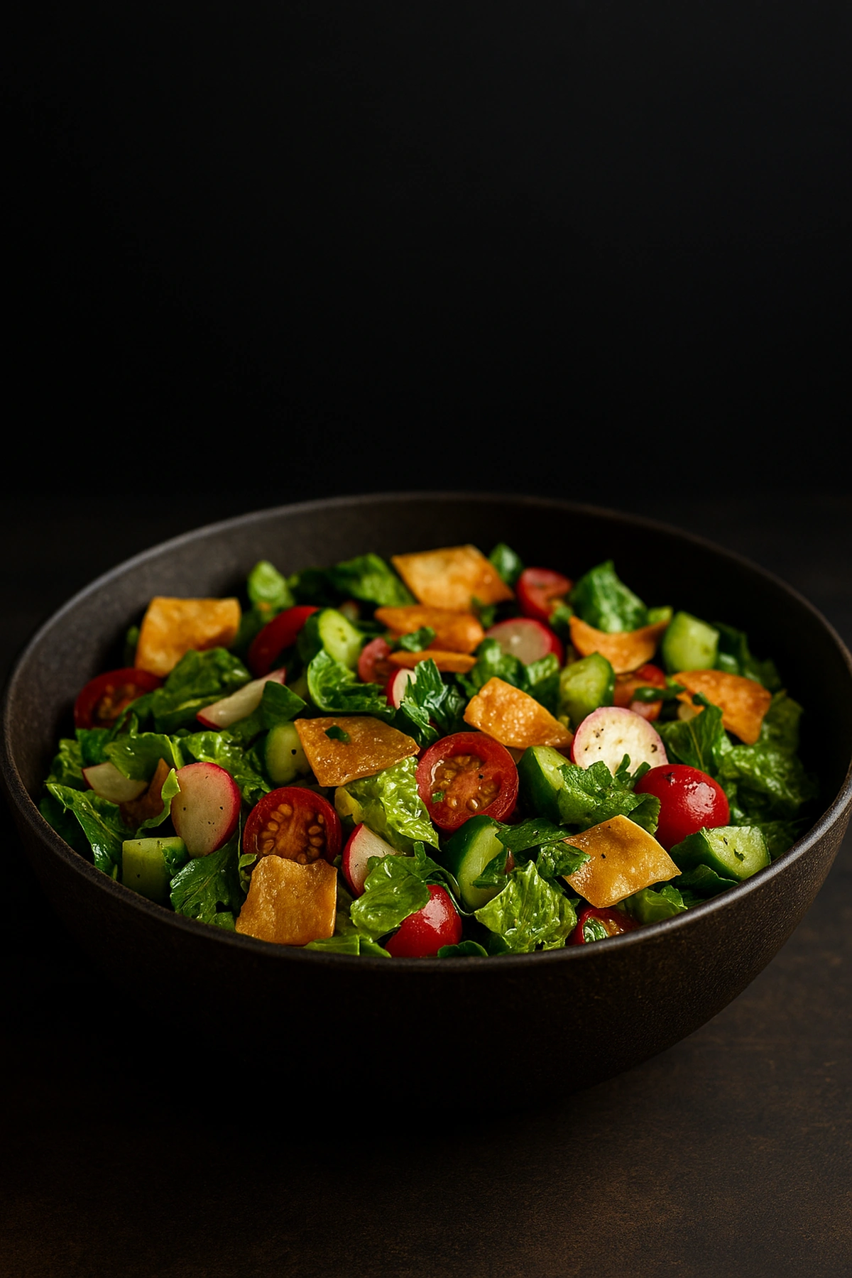 Crispy Pita Fattoush Salad 🥗🇱🇧