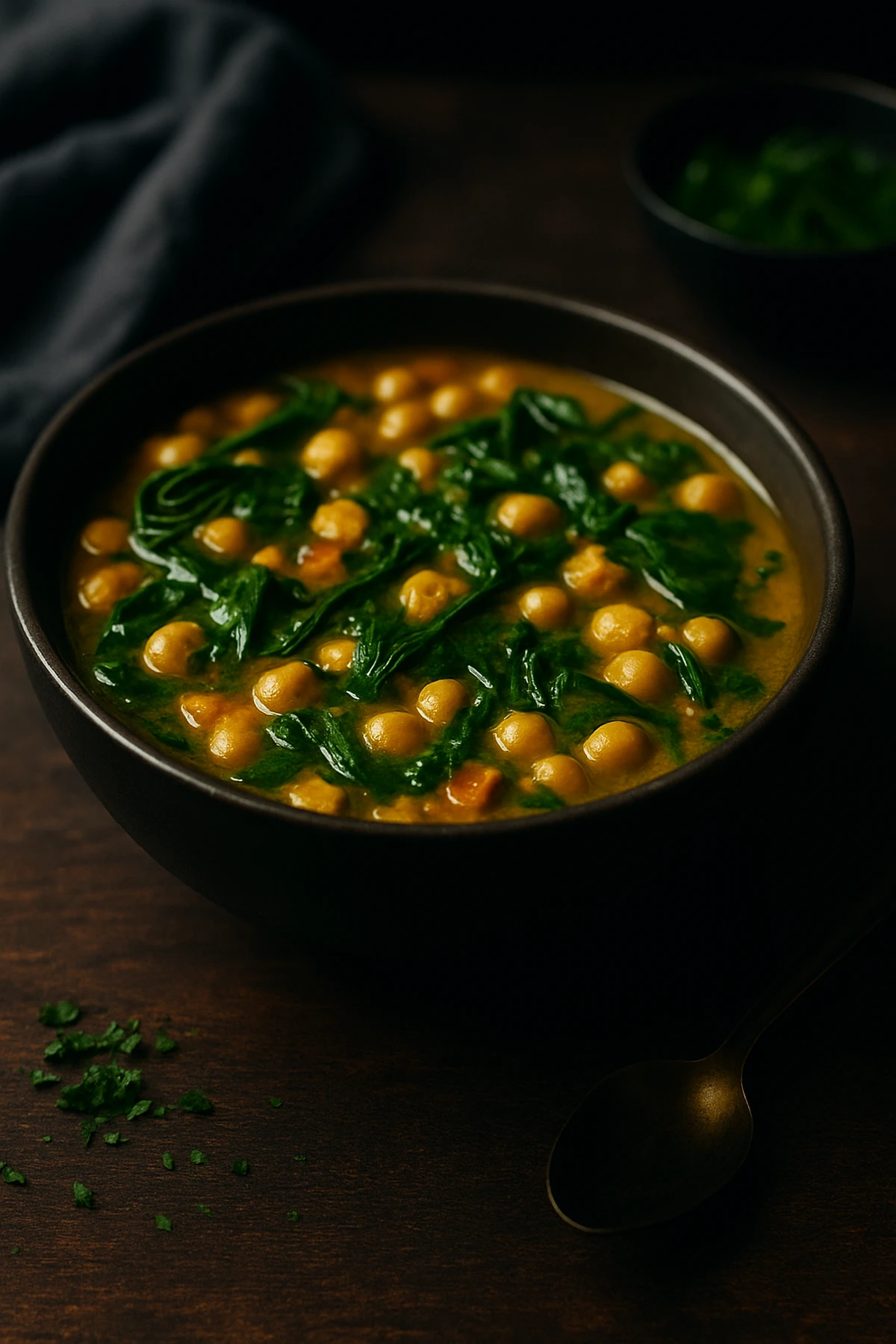 One-Pot Chickpea Spinach Stew 🌱🇱🇧
