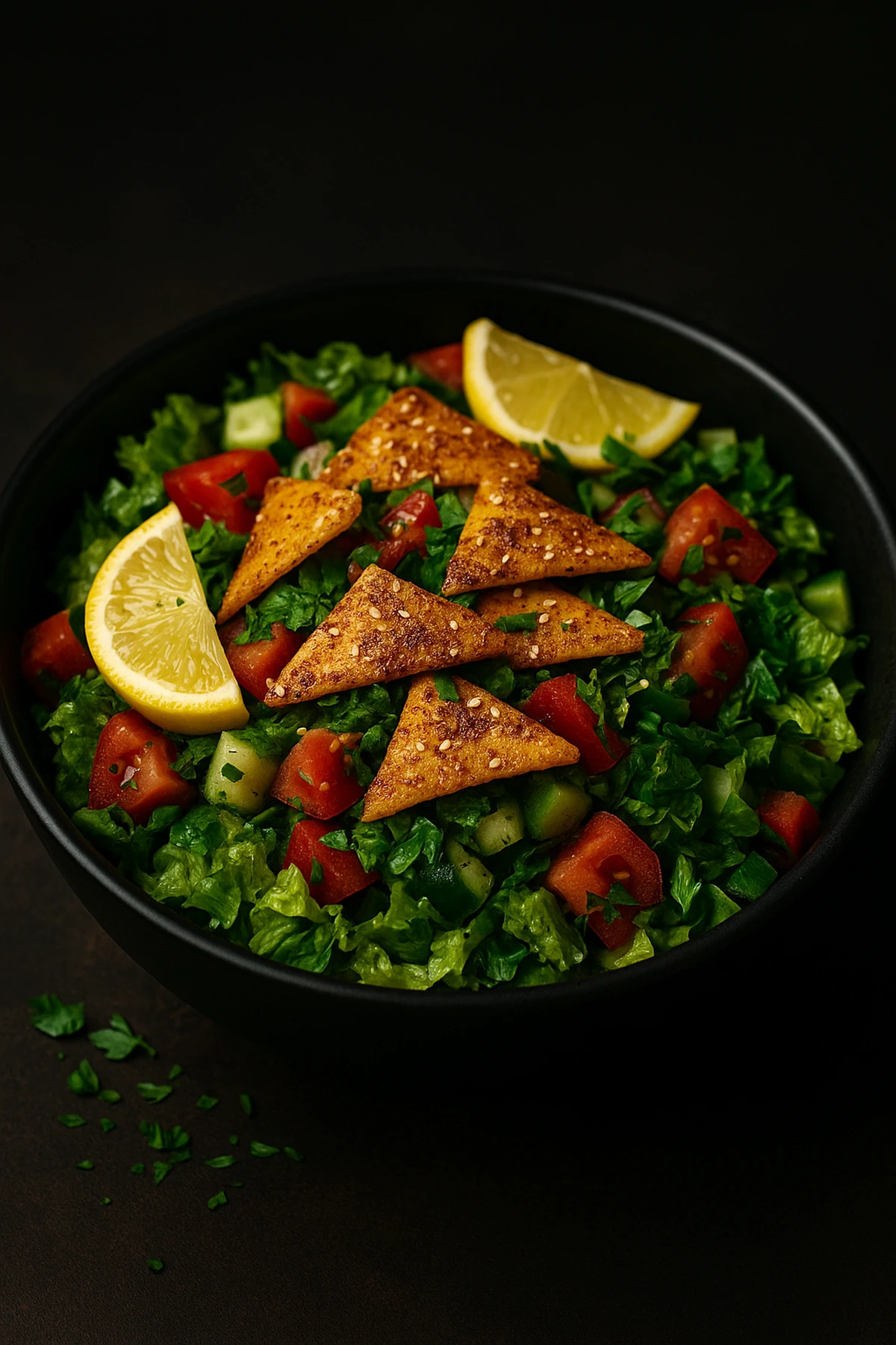 Crispy Fattoush Salad 🥗🇱🇧