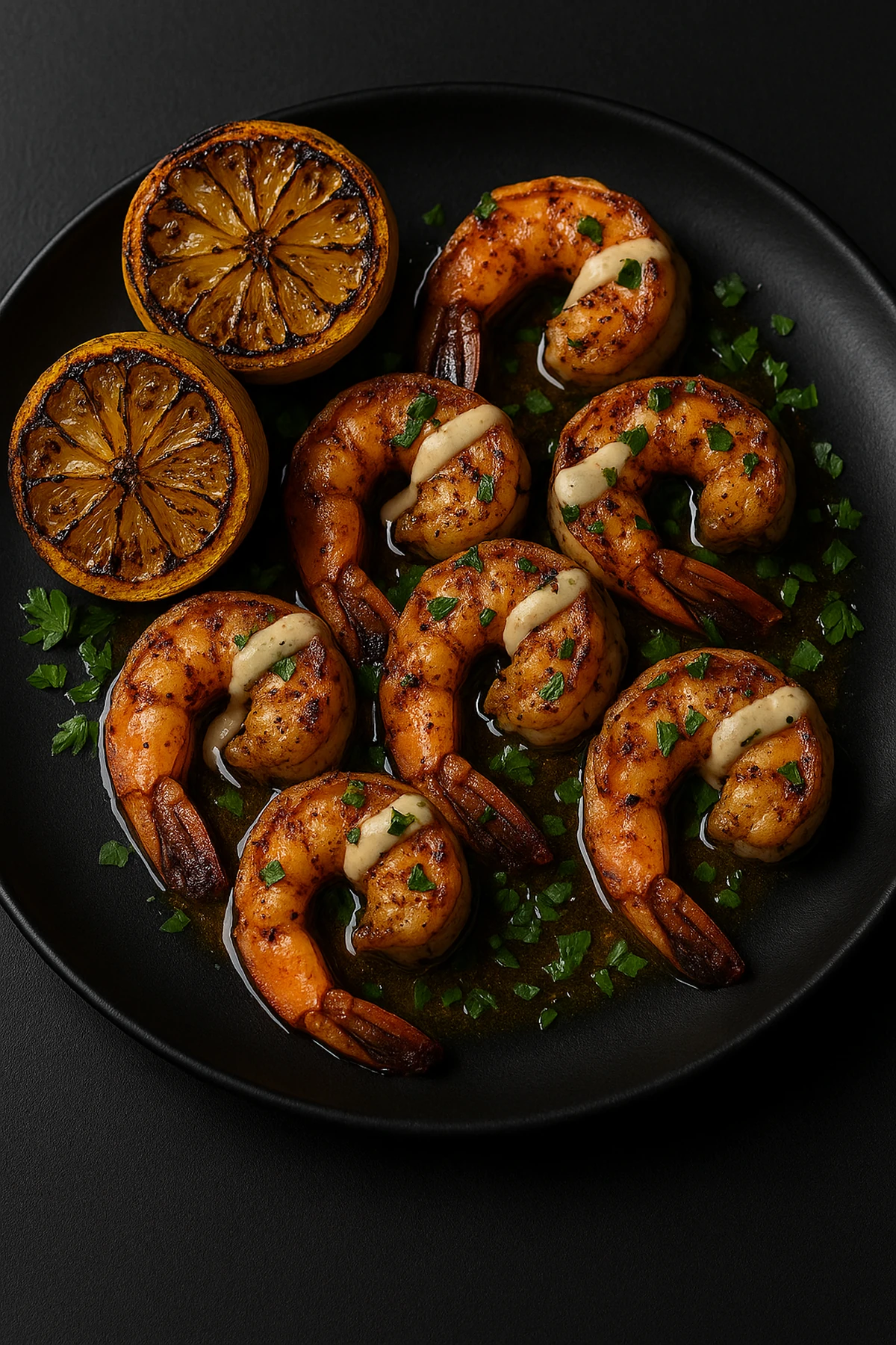 Sumac Brown Butter Shrimp with Charred Lemon 🍤🇱🇧