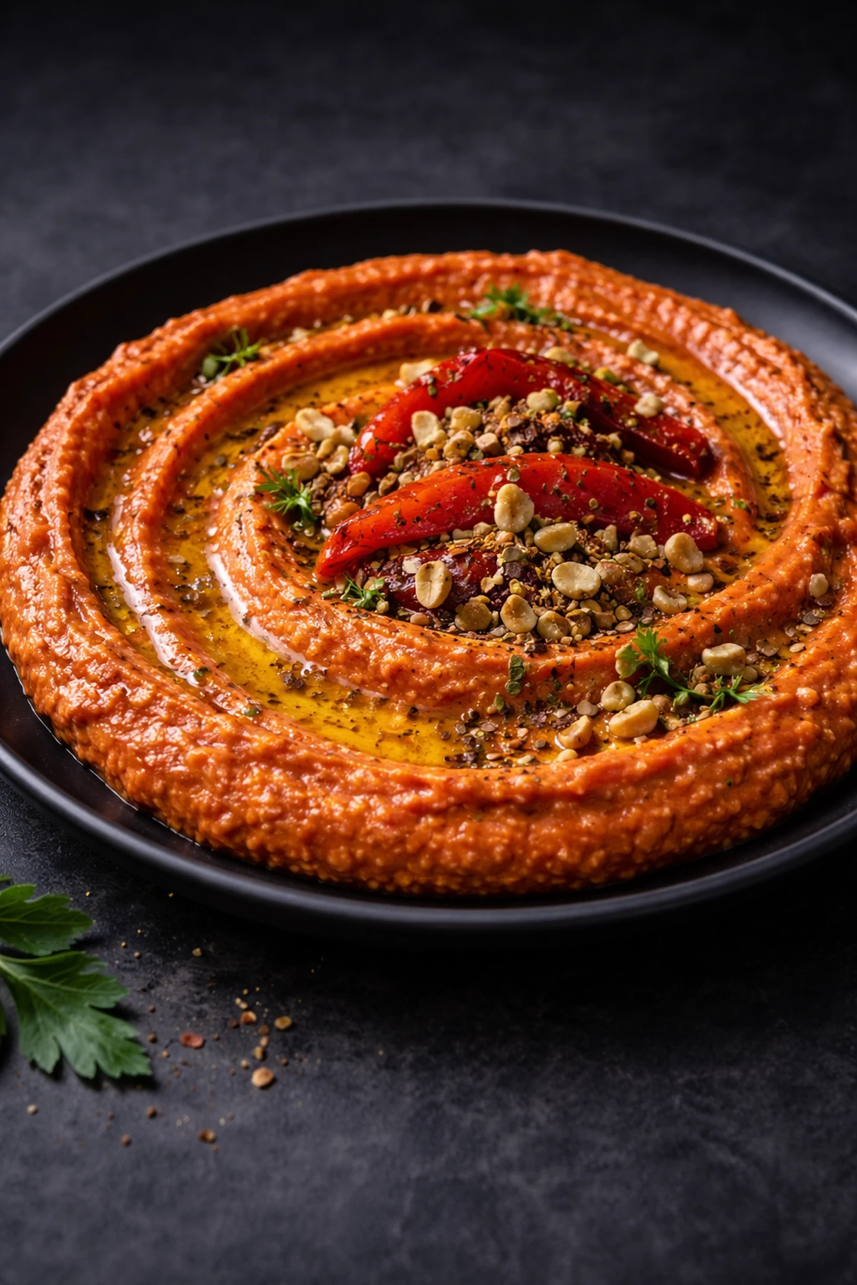 Smoky Roasted Red Pepper Walnut Dip 🫑🇱🇧