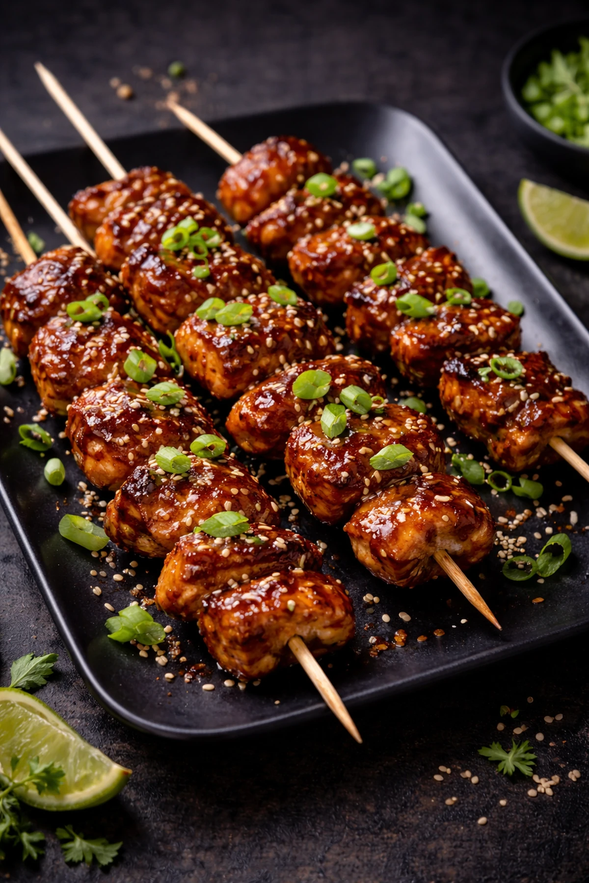 Spicy Korean Gochujang Chicken Skewers 🍢🇰🇷