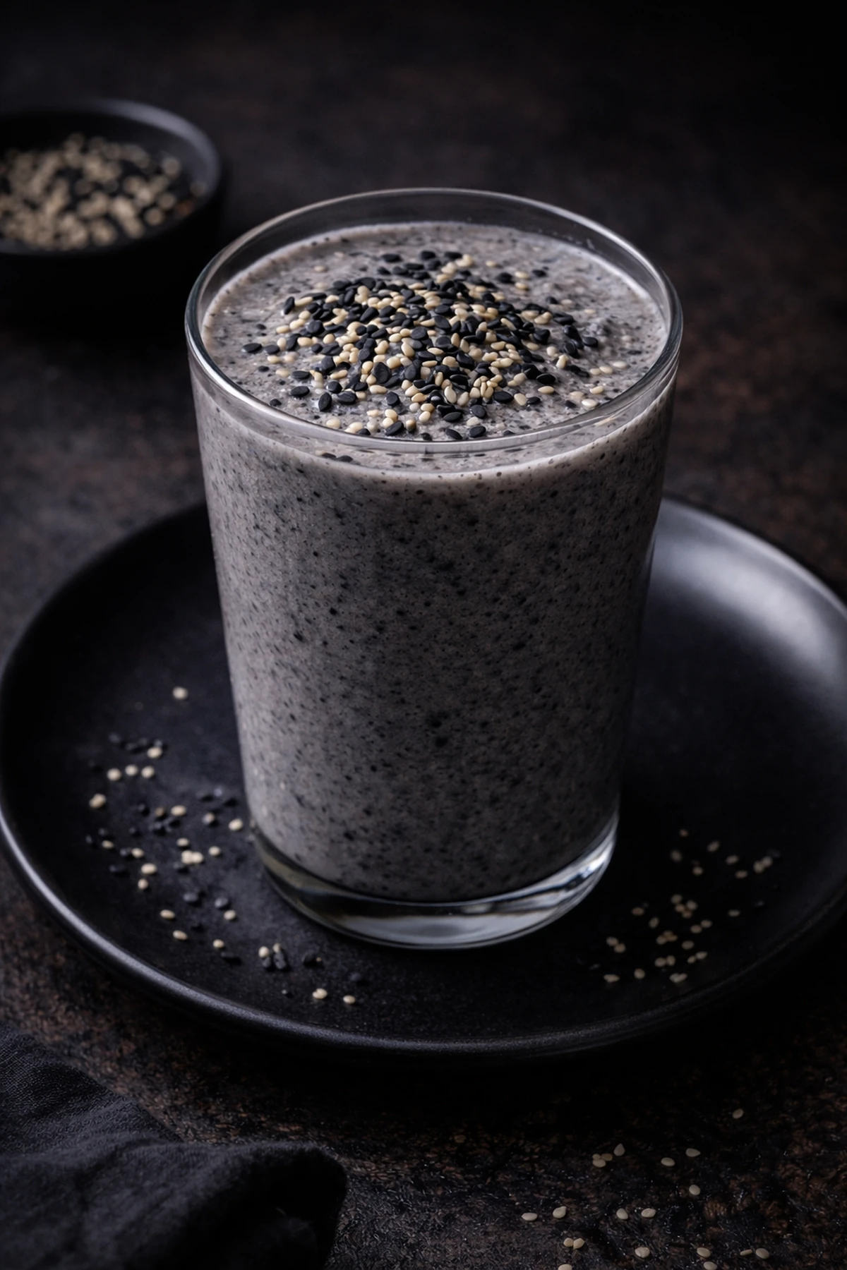 Black Sesame Banana Smoothie 🥤🇰🇷