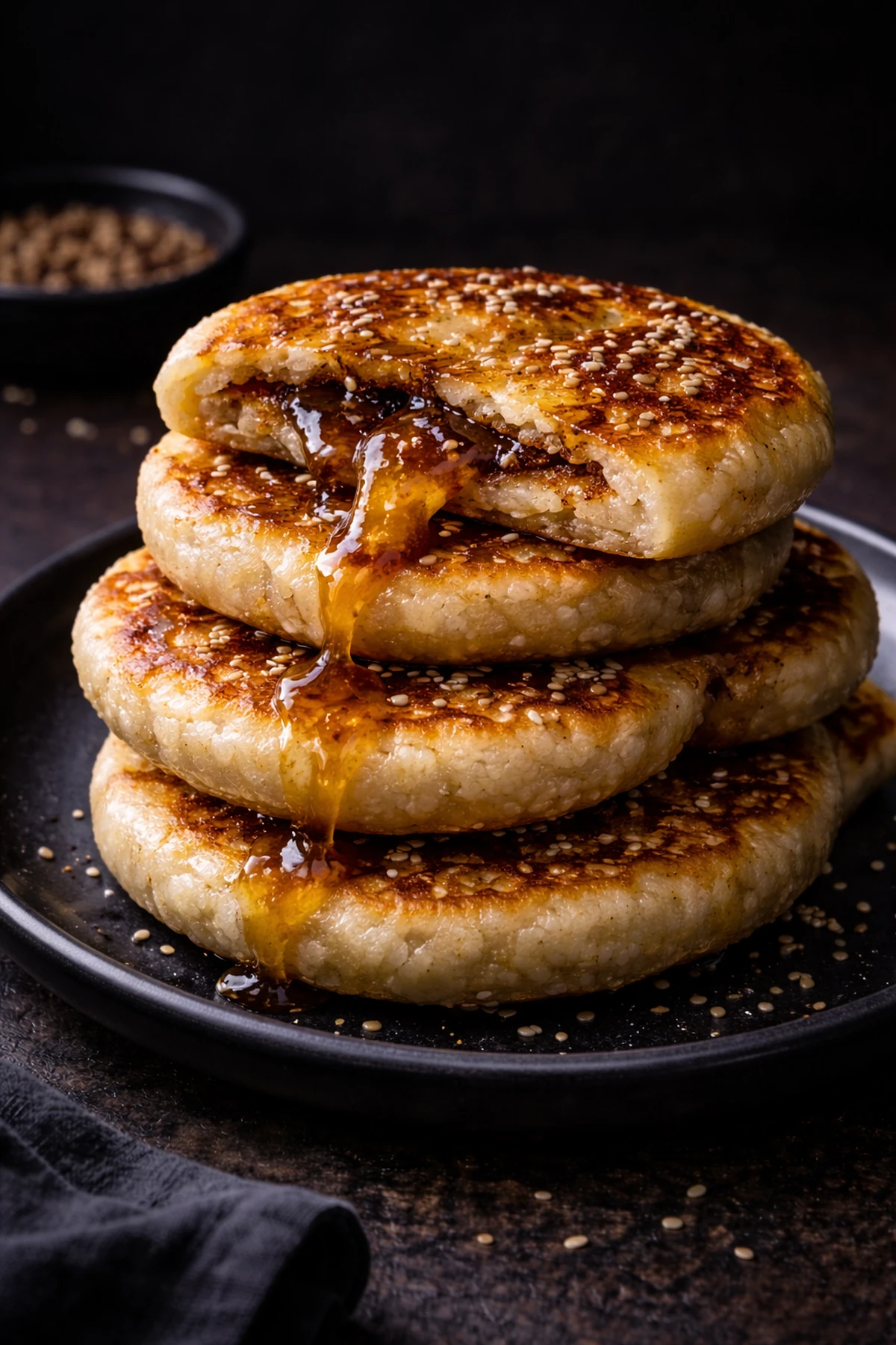 Korean Hotteok Brown Sugar Pancakes 🥞🇰🇷