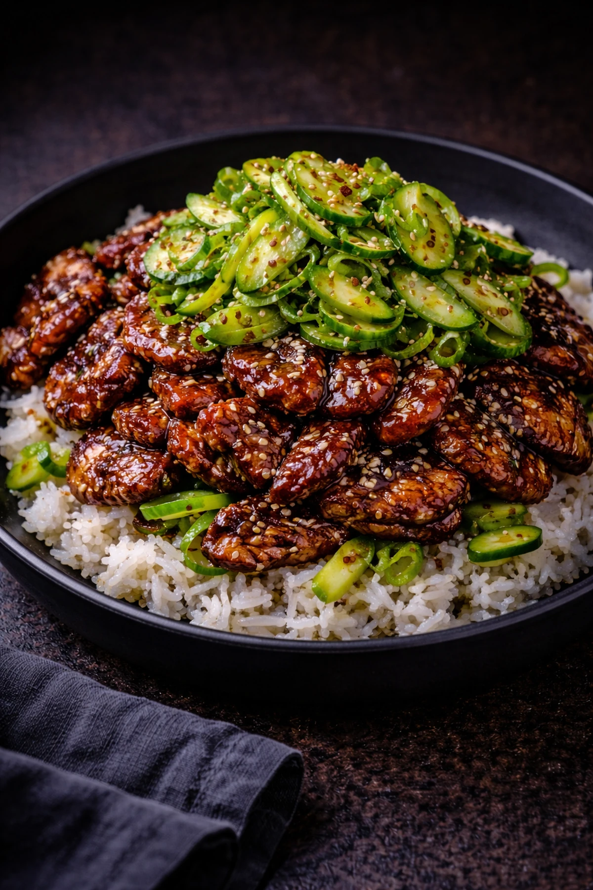 Pear Bulgogi Beef with Charred Scallion Rice 🥩🇰🇷