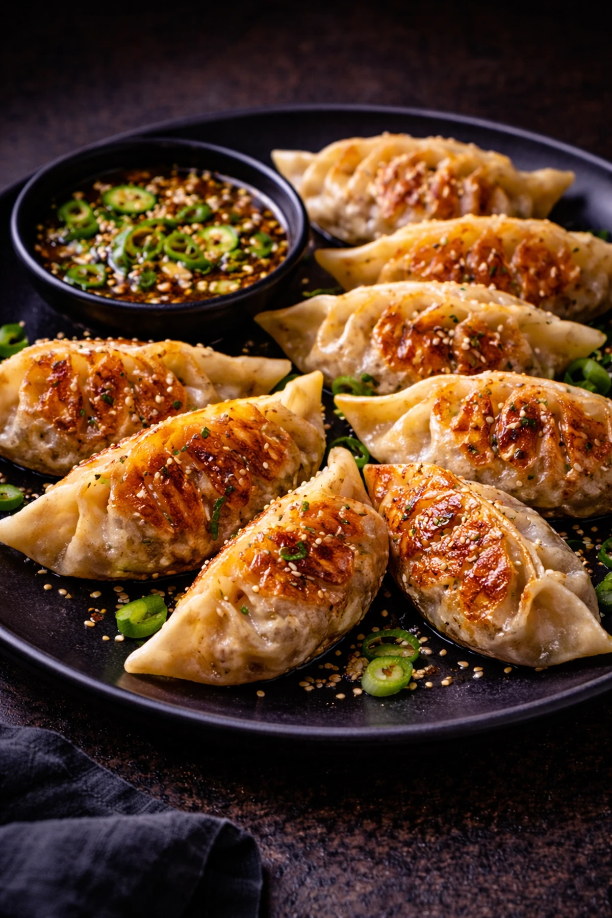 Crispy Mushroom Japchae Mandu 🥟🇰🇷