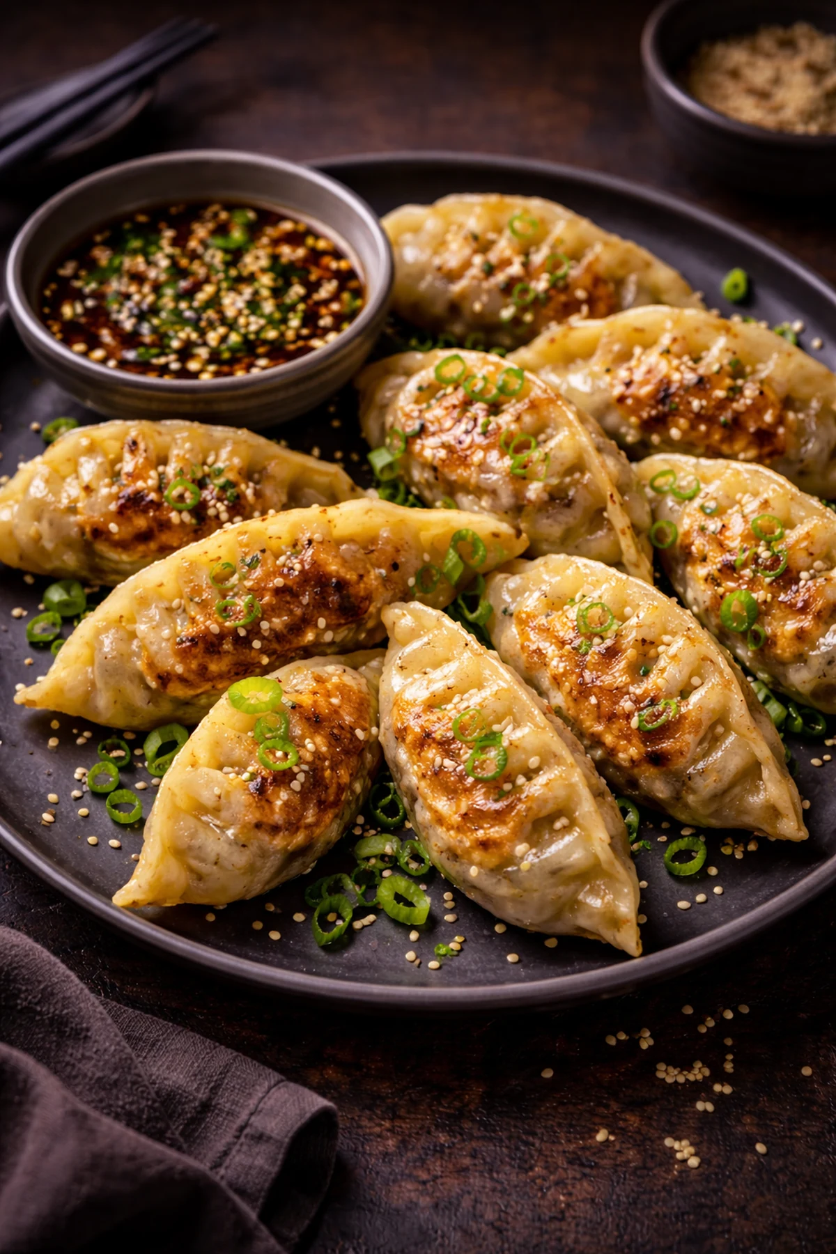 Korean Vegetable Mandu Dumplings 🥟✨