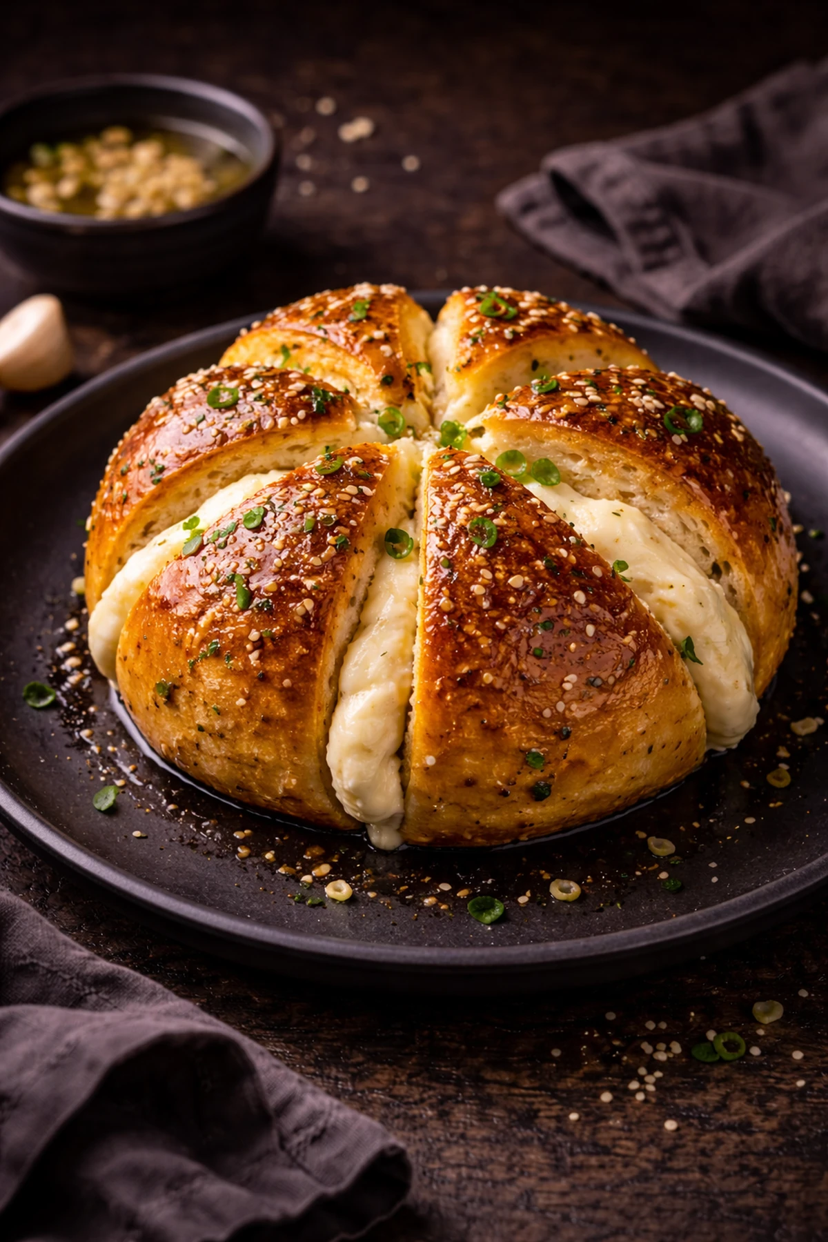 Korean Cream Cheese Garlic Bread 🥖🧄