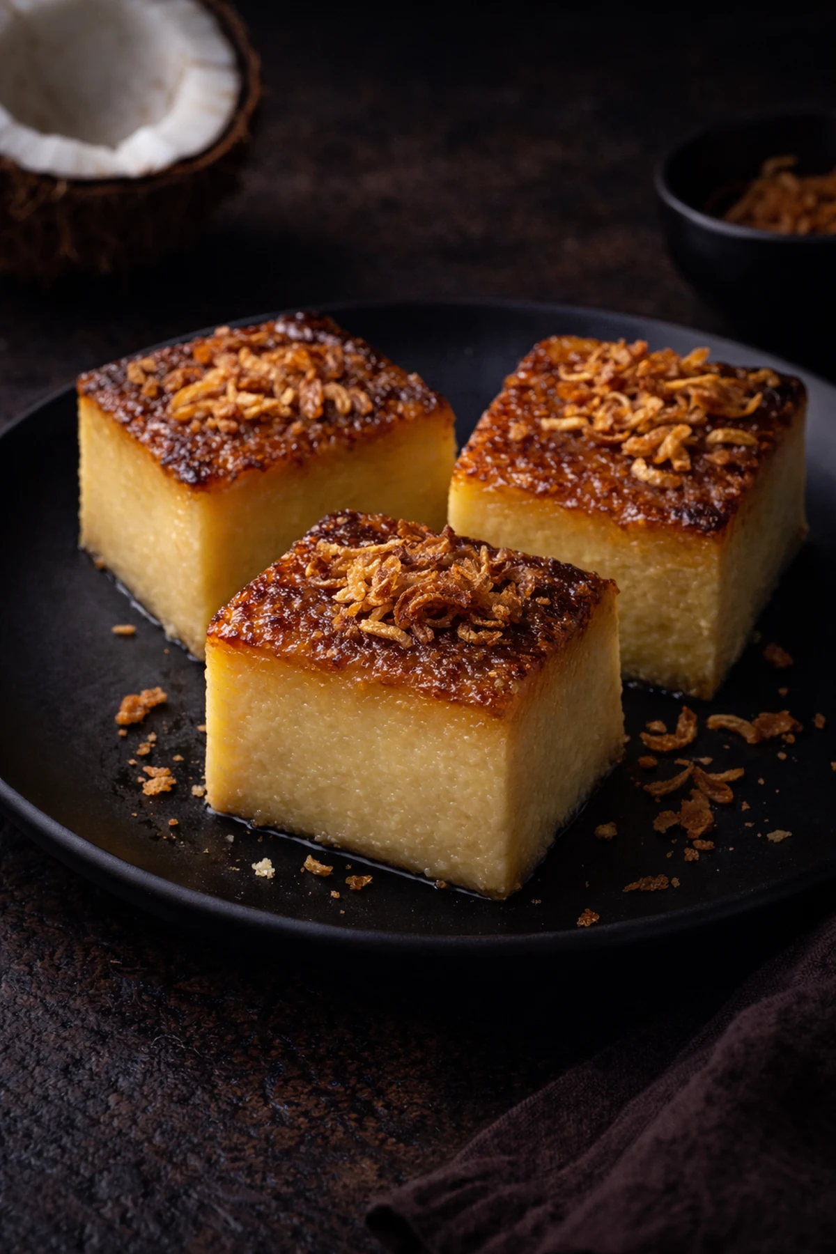 Thai Coconut Custard Khanom Mor Kaeng 🍮🥥
