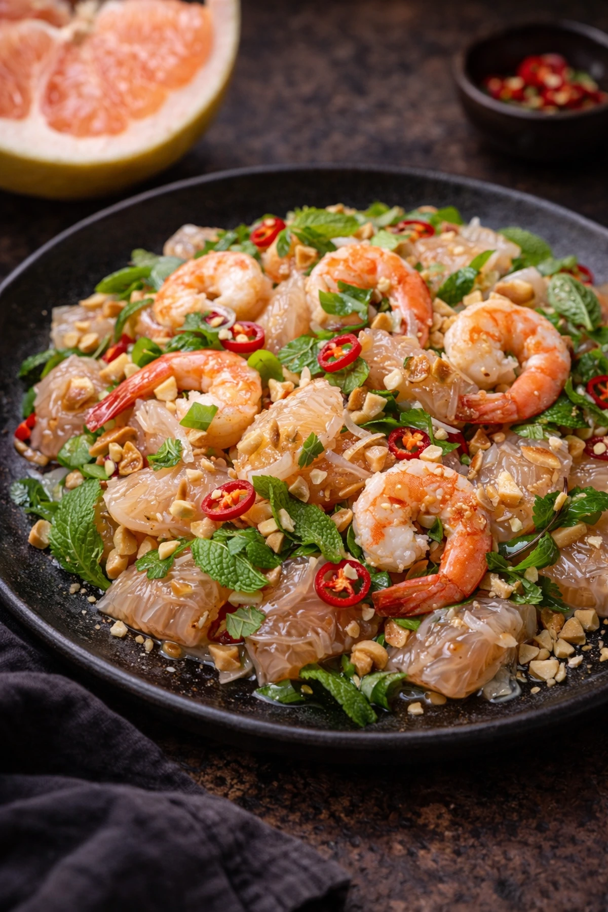 Thai Pomelo Shrimp Salad Yum Som O 🍤🍊