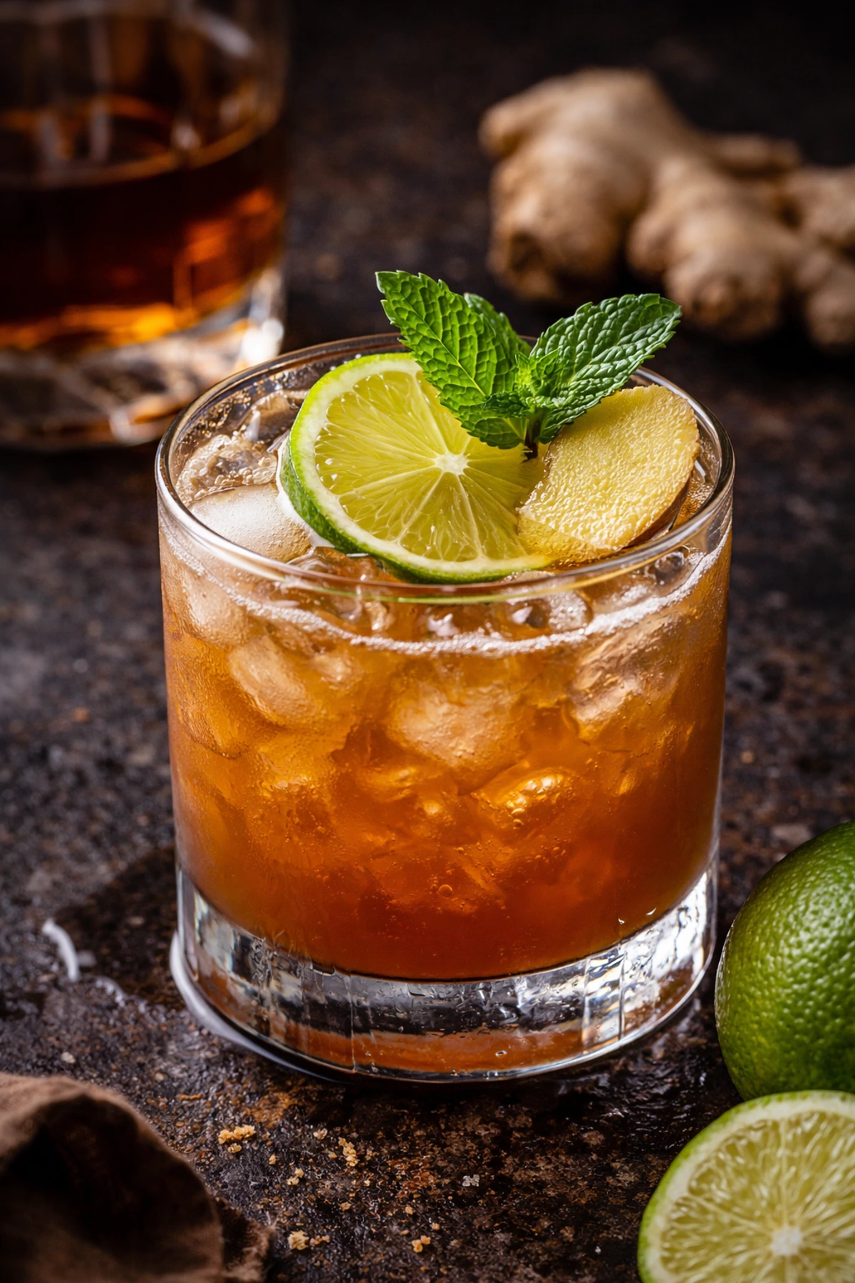 Thai Tamarind Ginger Whiskey Smash 🥃🍋