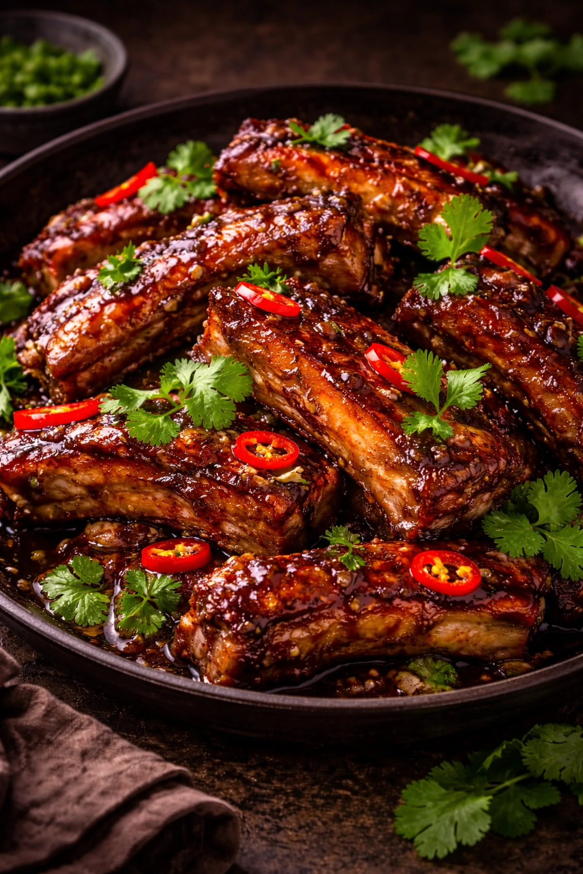 Thai Tamarind Glazed Pork Ribs Sii Khrong Moo Ob Nam Makham 🍖🌶️