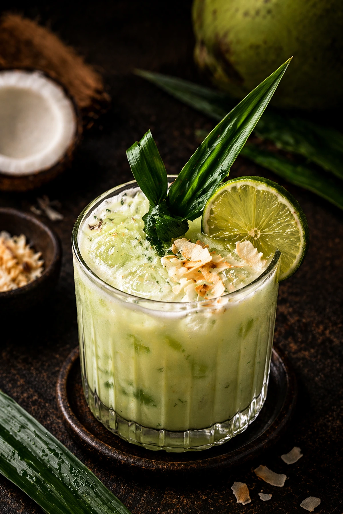 Thai Coconut Pandan Rum Cooler 🥥🌿