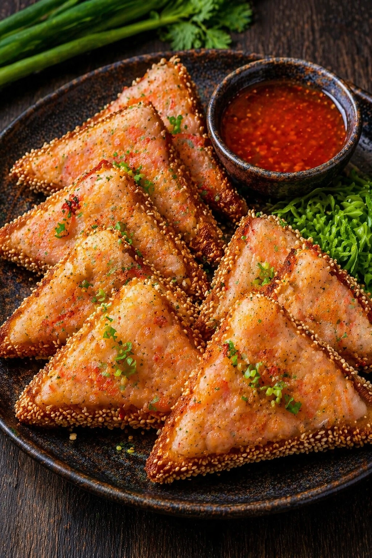 Chinese Crispy Shrimp Toast 🦐✨