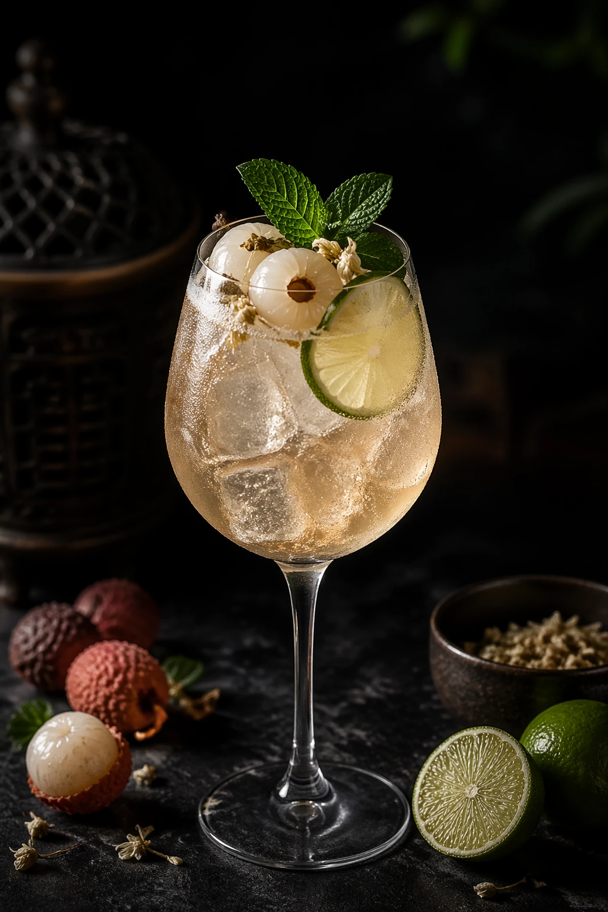 Chinese Lychee Jasmine Spritz 🍸🌸