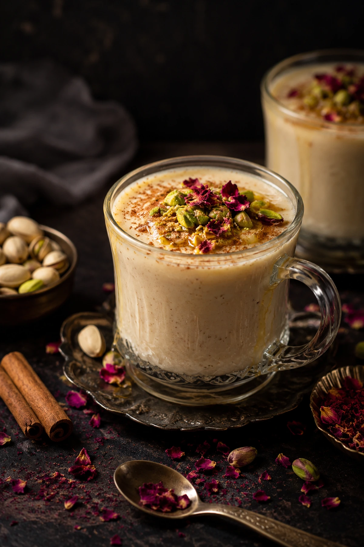 Balkan Salep with Cinnamon Pistachio and Rose ☕✨