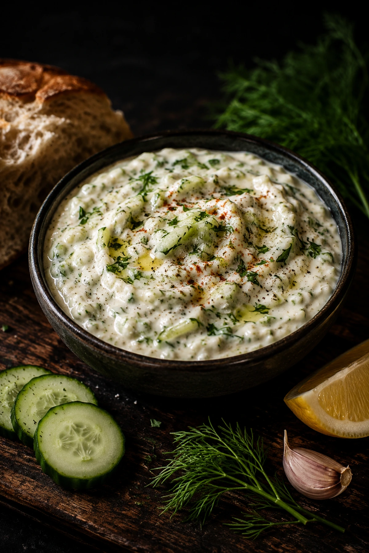 Balkan Kajmak Cucumber Dill Sauce 🥒✨